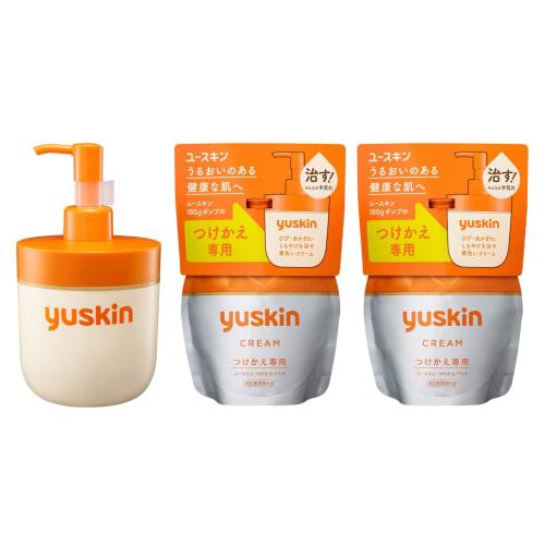 

[Set Contents] Eucerin Pump 180g x 1 + Cartridge (Refill Only) 180g x 2 For Moisturized, Healthy Skin. For Cracked, Chapped, and Chilblains.