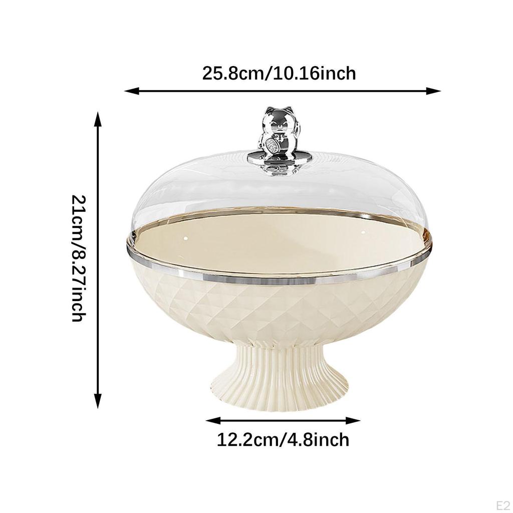 Obstkorb mit Deckel, 20,8 x 25,4 cm, Drainage-Design für Familienfeiern