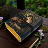 Fox Grimoire Leather Journal with Key – Handmade deckle page journal for women