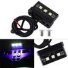 1pc Motorcycle License Plate Light LED Mini 12V CNC Aluminum Alloy Waterproof Rear Tail Motorbikes Light for License Plate Black