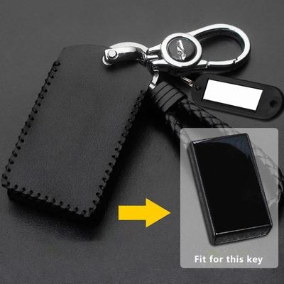 Handmade Genuine Leather Car Key Case for EX30 Remote Decoration Cover Shell Keychain Ring Holder Fob Interior Accessories