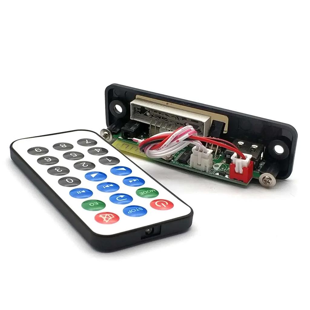 Car Audio Microphone USB TF FM Radio Mp3 Music Player Speaker DC 5V Bluetooth 5.0 MP3 WMA WAV APE Decoder Board