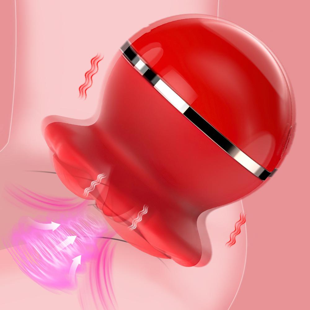 Rose Sensual Mouth Tongue Licking Suction Vibrator Adult Sex Toy Nipple Anal Oral Clitoris Stimulator Masturbation Sex Toys Adult Couples