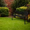 Steel Bench With Plastic Backrest, Garden, Park, Classic Bench