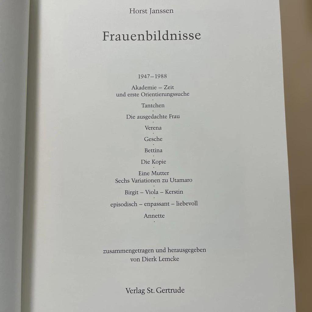 [USED] Janssen Frauen Bildnisse Forst Janssen