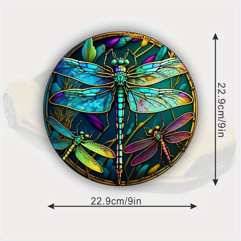

Colorful Dragonfly Window Glass Electrostatic Stickers Non Adhesive Static Cling Glass Decal Anti-collision RV Home Decoration#7