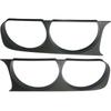 2x Front Headlight Lamp Bezel Trim for 2008-14 Dodge Challenger Black 68051527AA