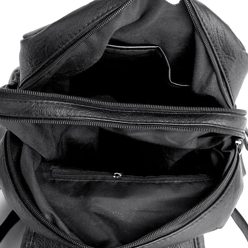 Kvinner høykvalitets skinnryggsekker Vintage kvinnelig skulderveske Sac a Dos Travel Dame Bagpack Mochilas skolevesker for jenter