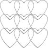 BESPORTBLE Dream Catcher Hoop: Heart Shaped Hoop Metal Rings Hoops Heart Shape Macrame Rings Hoops for DIY Craft Dream Catcher 12cm 10Pcs
