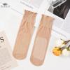 10 Pairs Cheap Wholesale Women's Ankle High Sheer Socks Summer Sexy Ultrthin Transparent Crystal Socks Women's Breathable and Non-slip Crystal Socks