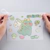 10 Large-capacity Cartoon Animal Square Zipper File Bags Set Pencil Organizer