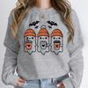 Halloween Ghost Coffee Print Round Neck Hoodie - Comfortable & Stylish Fit