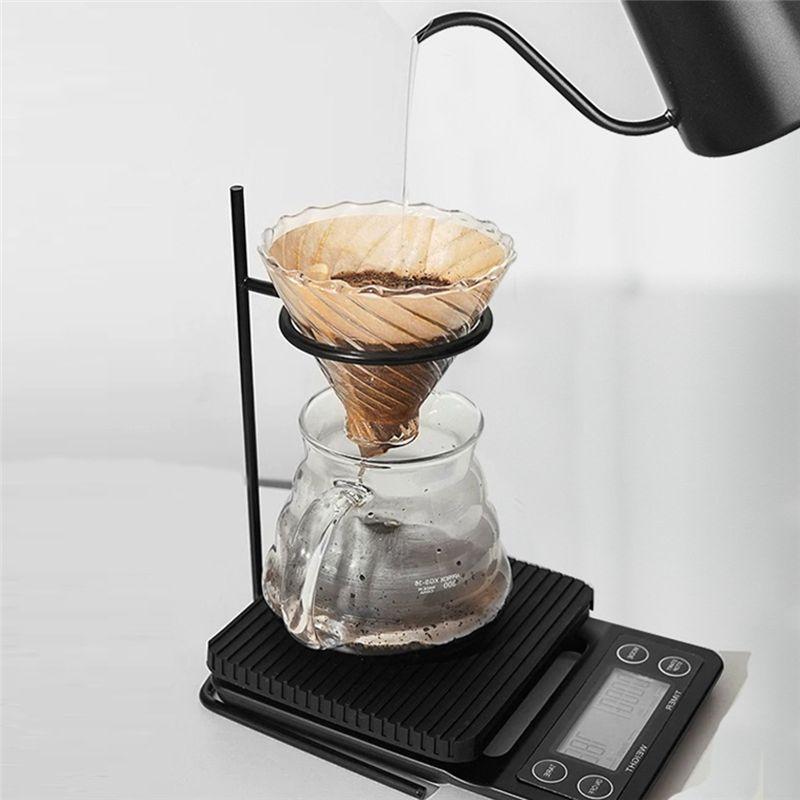 AEE4-Punch Frame Dripper Stand Coffee Station Coffee Brewer Stand Coffee Filter Cup Rack Funnel Maker Rod