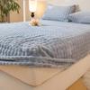 Thermal Velvet Bed Sheets Plush Fabric Mattress Cover For Winter Bed Cover Bed Bed Linen Set For Single Double King Queen Bed