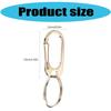Zinc Alloy Keychain Carabiner Keychain Clip Key Holder Key Chain Clip Hook Carabiner Outdoor Camping Keychain Buckle Set