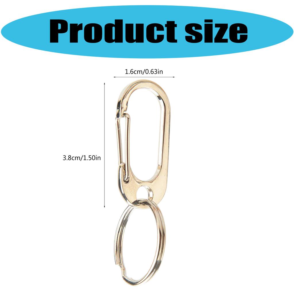 Zinc Alloy Keychain Carabiner Keychain Clip Key Holder Key Chain Clip Hook Carabiner Outdoor Camping Keychain Buckle Set