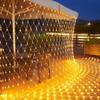 Waterproof LED Net Mesh String Light EU Plug Curtain Light Christmas Tree Light  Garden Bush Decor