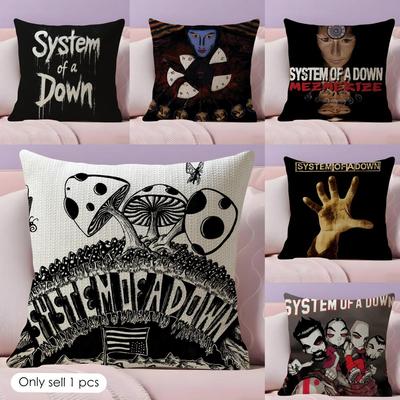 Band S-System Of A Down Cushion Cover Summer Coolness Linen Fabric Double-Sided Printing Pillow Case Sofa Home Decor Gift