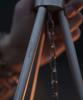 Stainless Tripod Camping Tripod Tripod Tripod Stainless Steel Cookware Lightweight 428g Compact Camping Outdoor Solo Camping Chain Adjustment Logo