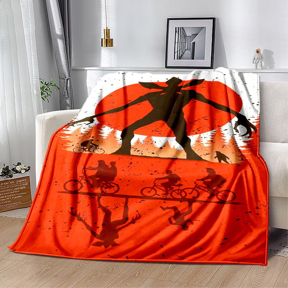 Stranger Things Mashup Suitable Blanket for Offices, Travel, Living Rooms Also a Good Gift for Friends and Family Suitable for All Seasons.