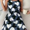 2025 Valentine's Day Red Heart Print Camisole Nightdress for Women