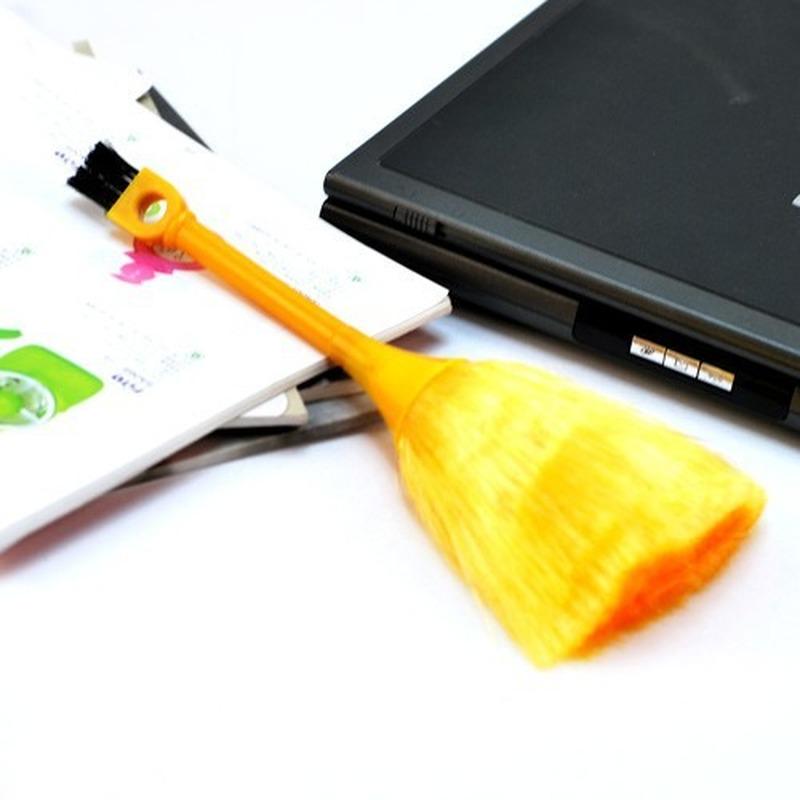 Mini clavier multifonction pour véhicule, brosse à poussière antistatique, balayeuse de bureau, brosse de nettoyage