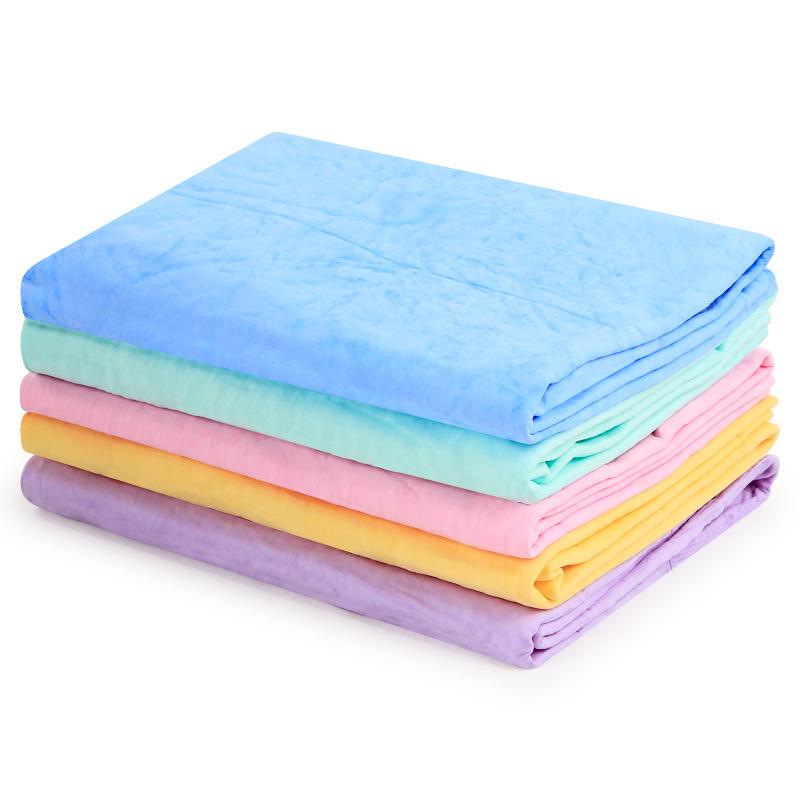 Compact Synthetic Chamois Towel for Car Wash and Pet Drying, 43x32 Suede