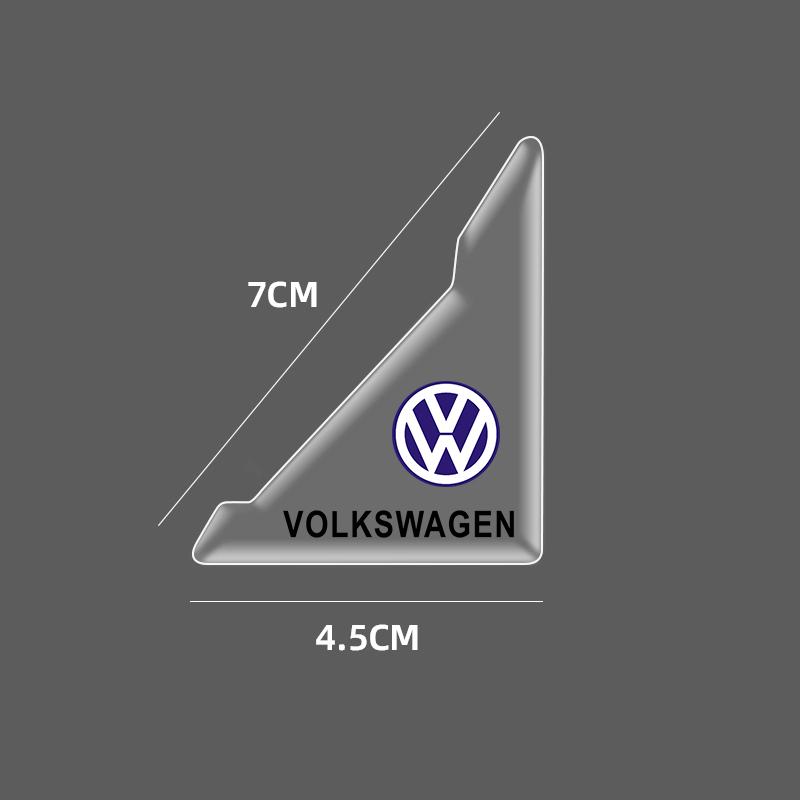 2026 Hot For VW VOLKSWAGEN 2pcs Car Exterior Decoration Door Corner Cover Anti-collision Sticker For Volkswagen VW GOLF Polo TOU