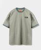 Dimiteulibeullaeg Vlad Blend Stripe Ringer Short Sleeve T-Shirt_Yellow & Green
