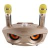 Speaker Home KTV Karaoke   Speaker with Two Microphone (Black)