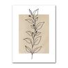 Boho Abstract Leaf & Landscape Canvas Wall Art, Oil Painting Poster for Bedroom Living Room Home Interior Decor