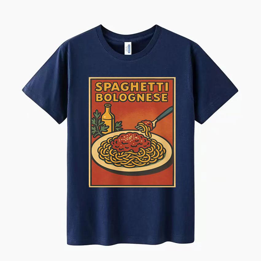 Funny Italian Spaghetti Meme Pop T Shirt Men Women Tshirt Fashion Crewneck Cozy Casual Aesthetic Shortsleeve Tshirts Hot Sale