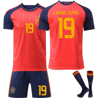 Fotbalový dres Španělska pro Mistrovství světa ve fotbale FIFA 2026 pro děti a dospělé LAMINE YAMAL #19