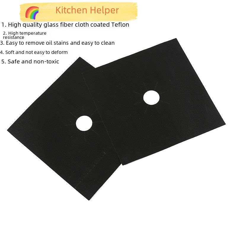 Protecteur de Plaque de Cuisson à Gaz en Téflon - Lavable, Facile à Nettoyer, Résistant à la Chaleur, Anti-Salissures et Anti-Huile.