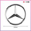 1pcs 188mm 210mm ABS Car Front Grille Badge Decal Cover Emblem For Mercedes Benz A/B/C/E Class CLK CLS GLS GLC GLA CLA GLE GLK