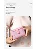 Women's High-End Short Bi-Fold Polyester Wallet with Zipper