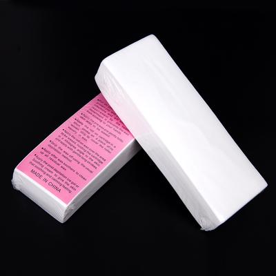 100 strisce di cera di carta per la depilazione, carta cerata epilatoria non tessuta per braccia, gambe, peli delle ascelle, sopracciglia, bikini