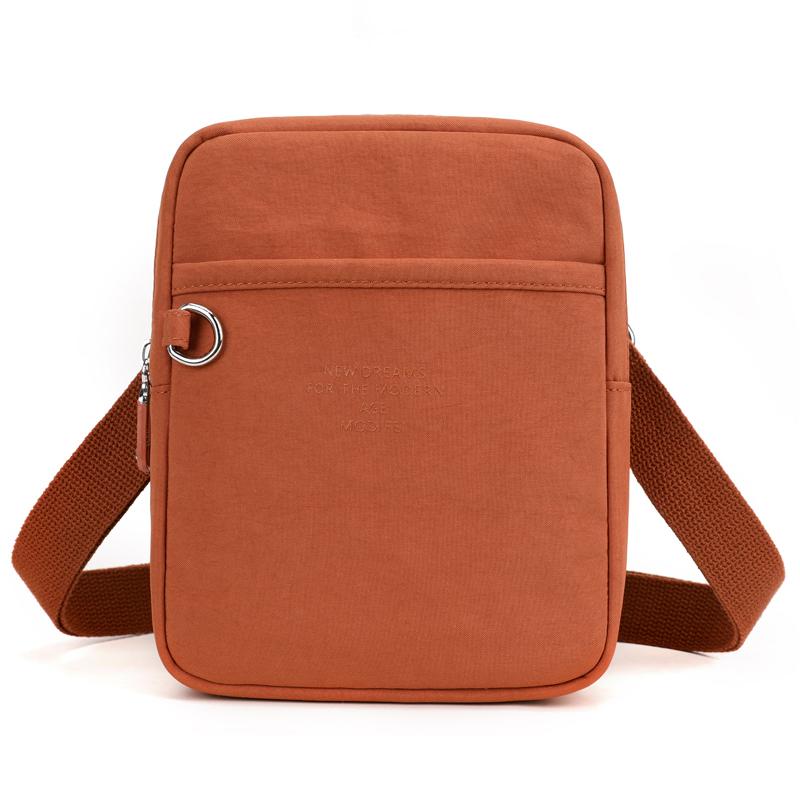 Small Bag Women's Shoulder Crossbody Bag Nylon Small Square Bag Mobile Phone Bag