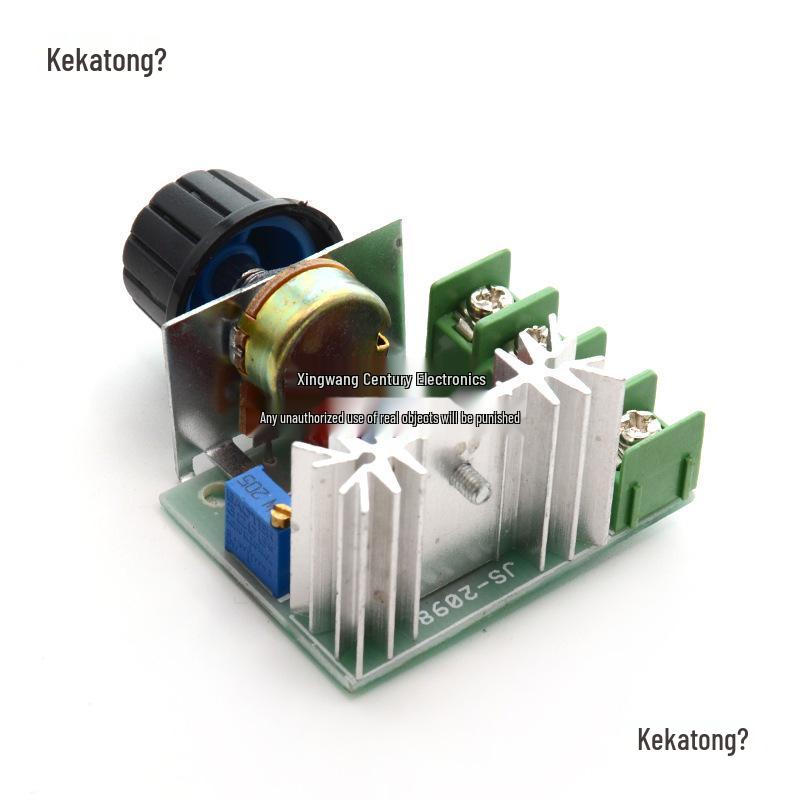 2000W Thyristor AC Spannungsregler & Motor Drehzahlregler mit 220V Drehknopf und Temperaturregelung