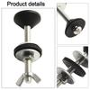 Accessory Toilet Bolts Hardware Plastic/Stainless Steel White/Silver