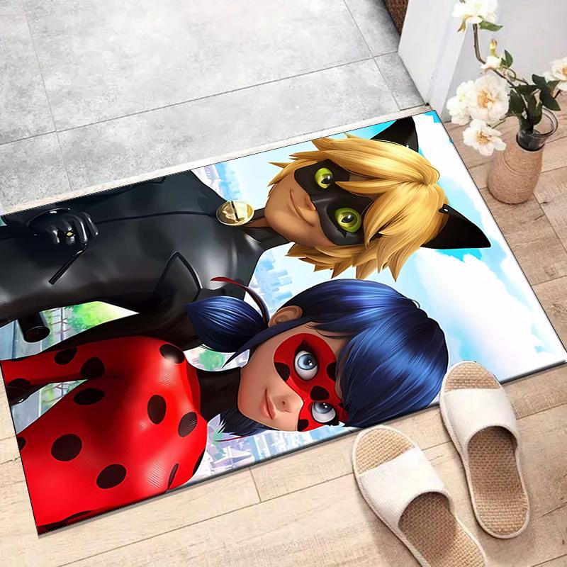 1 pezzo Coccinella (2) Tappeto Tappeto Stampato per Camera da Letto Soggiorno Decorazioni per la Casa Tappeti Tappetino Tappetino Antiscivolo Tappeto per Comodino