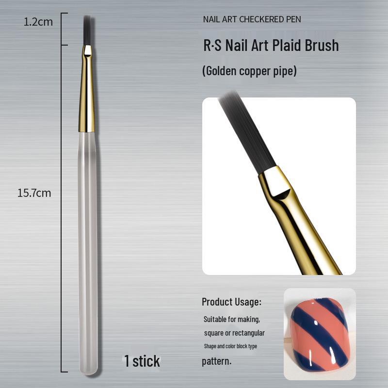 

Японская кисть для нейл-арта в клетку и полоску - Профессиональный инструмент для рисования линий, контуров и точек для салонов