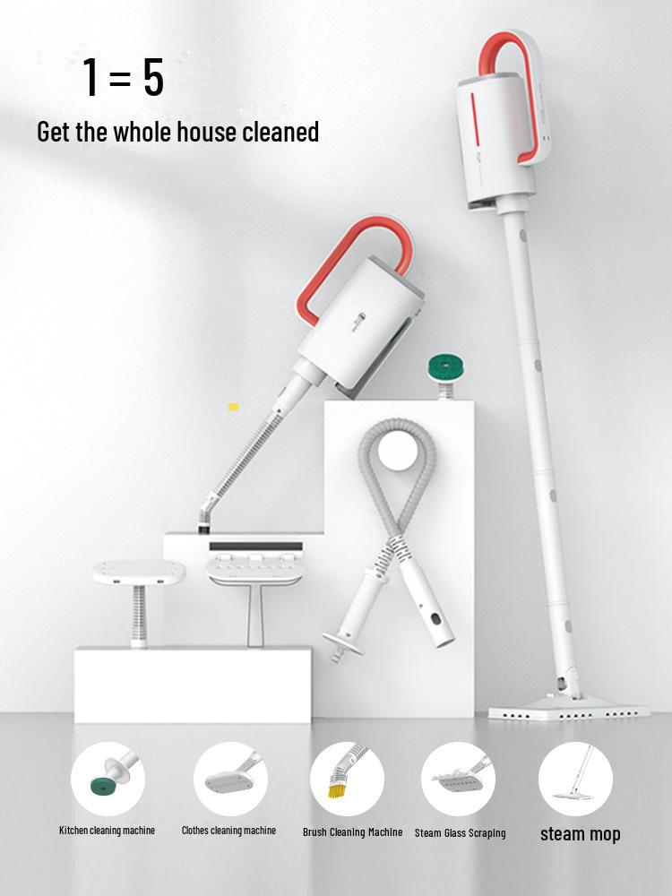 Deerma Electric Handheld Steam Mop: High-Temperature, Multi-Function Cleaning Tool for Home