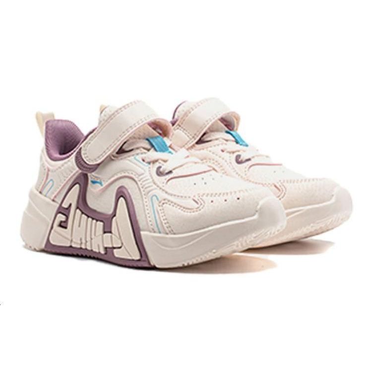 Li Ning Comfortable Versatile Shock Absorbing Low Top Kids Running Shoes Kids Shoes Pink YKNT124-6