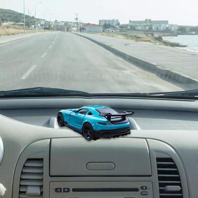 1Pc Auto Dashboard Turning Racing Model Decoration Sports Car Drift Rotating Ornaments Car Center Console Accessories