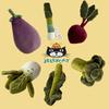 Jellycat Plush Vegetable Toys Set Eggplant, Cabbage, Beet, Broccoli, Kale, Chives