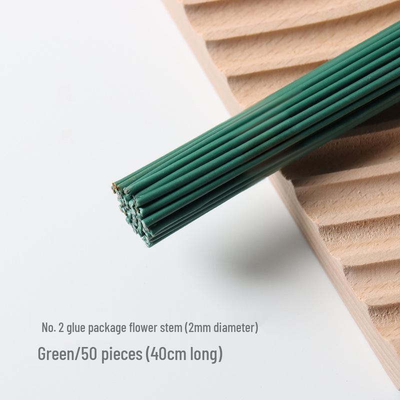 Handgefertigter Eisen-Draht-Blumenstiel für DIY Seidennetz-Blumensträuße