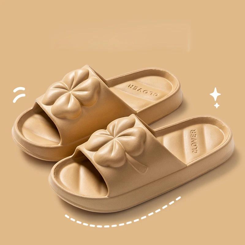 

Comemore Non-slip Soft Slides Lithe Comfort Sandals Men Women Casual Shoes Ladies Home Indoor 2024 New Summer Couple Slippers 44-45(fit43-44) кавовий