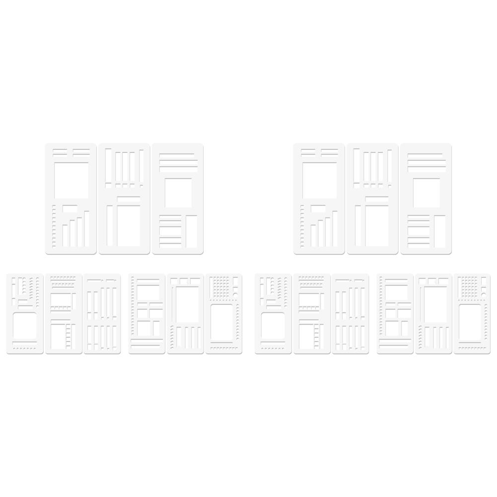 Flexible Record Template with Dot Grid Templates Planner Stencils Drawing Checklist Stencils for Boxes Lines & Daily Planning