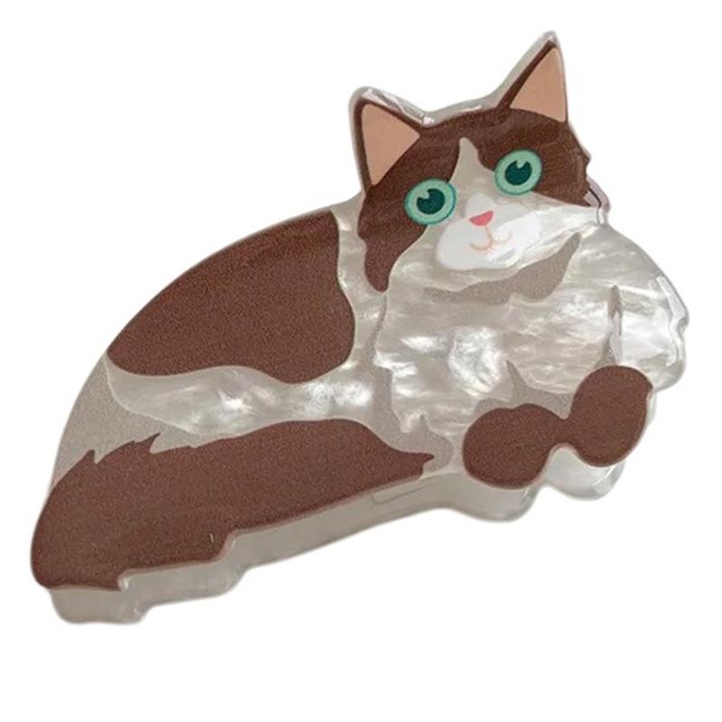 Cartoon Cats/Dogs Shape Jaw Clip Teens Ponytail Hair Claw Delicate Jaw Clip Female Makeup Taking Photo Jaw Clip Nonslip